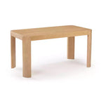 Table de salle à manger Contour, table de cuisine 60 en bois massif, table ronde moderne pour 4 personnes, table de salle à manger et de cuisine rectangulaire en bois pour la maison