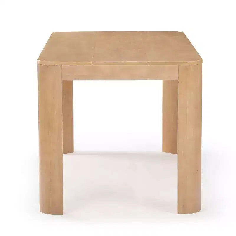 Table de salle à manger Contour, table de cuisine 60 en bois massif, table ronde moderne pour 4 personnes, table de salle à manger et de cuisine rectangulaire en bois pour la maison