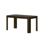Table de salle à manger Contour, table de cuisine 60 en bois massif, table ronde moderne pour 4 personnes, table de salle à manger et de cuisine rectangulaire en bois pour la maison