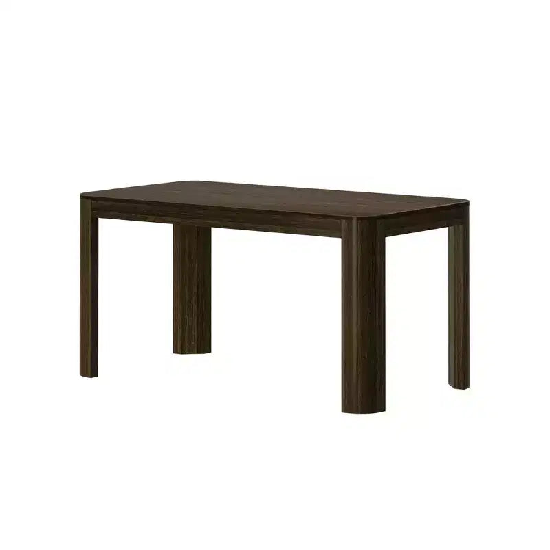 Table de salle à manger Contour, table de cuisine 60 en bois massif, table ronde moderne pour 4 personnes, table de salle à manger et de cuisine rectangulaire en bois pour la maison
