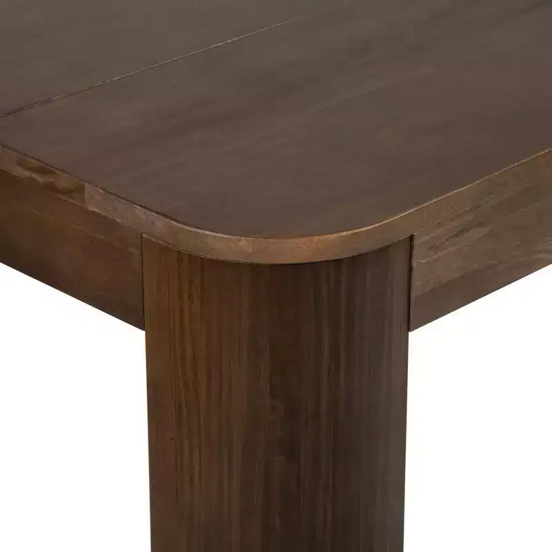 Table de salle à manger Contour, table de cuisine 60 en bois massif, table ronde moderne pour 4 personnes, table de salle à manger et de cuisine rectangulaire en bois pour la maison