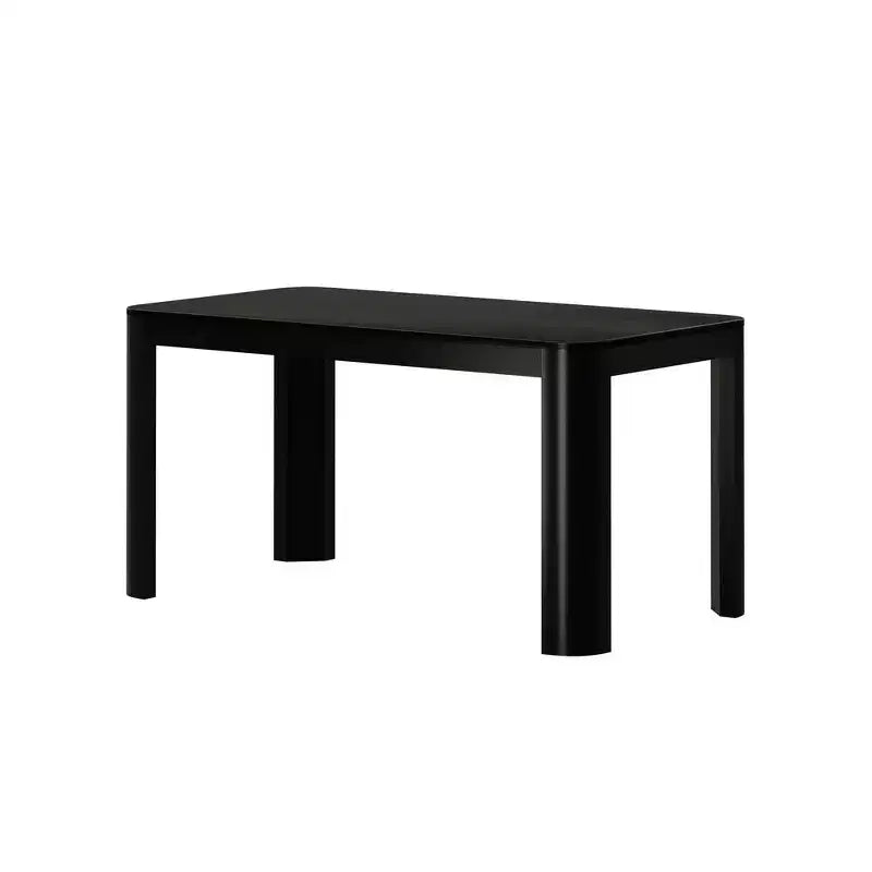Table de salle à manger Contour, table de cuisine 60 en bois massif, table ronde moderne pour 4 personnes, table de salle à manger et de cuisine rectangulaire en bois pour la maison