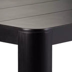 Table de salle à manger Contour, table de cuisine 60 en bois massif, table ronde moderne pour 4 personnes, table de salle à manger et de cuisine rectangulaire en bois pour la maison