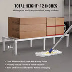 Étagère de Stockage en Aluminium Soudé, 60 x 20, pour Usage Commercial, Hauteur 12 po du Sol, Capacité 1800 lbs