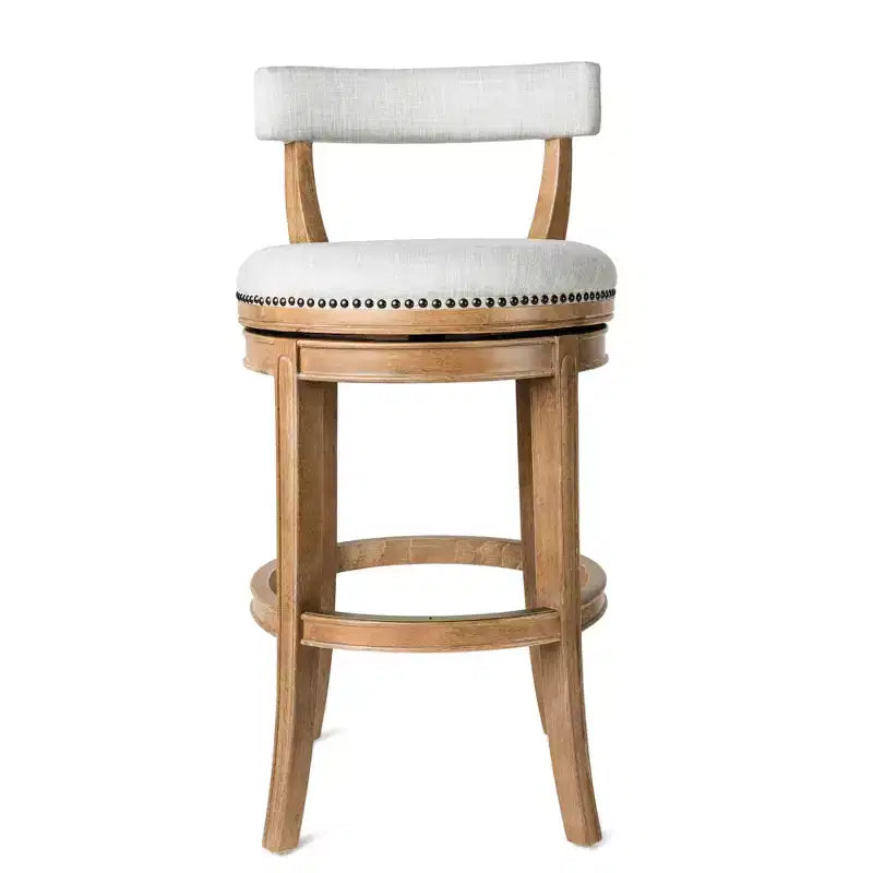 Tabouret de bar pivotant Alexander avec revêtement en tissu 31