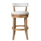 Tabouret de bar pivotant Alexander avec revêtement en tissu 31