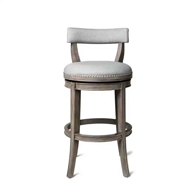 Tabouret de bar pivotant Alexander avec revêtement en tissu 31