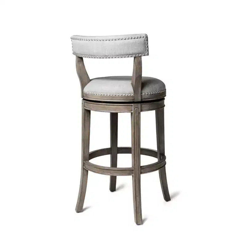 Tabouret de bar pivotant Alexander avec revêtement en tissu 31