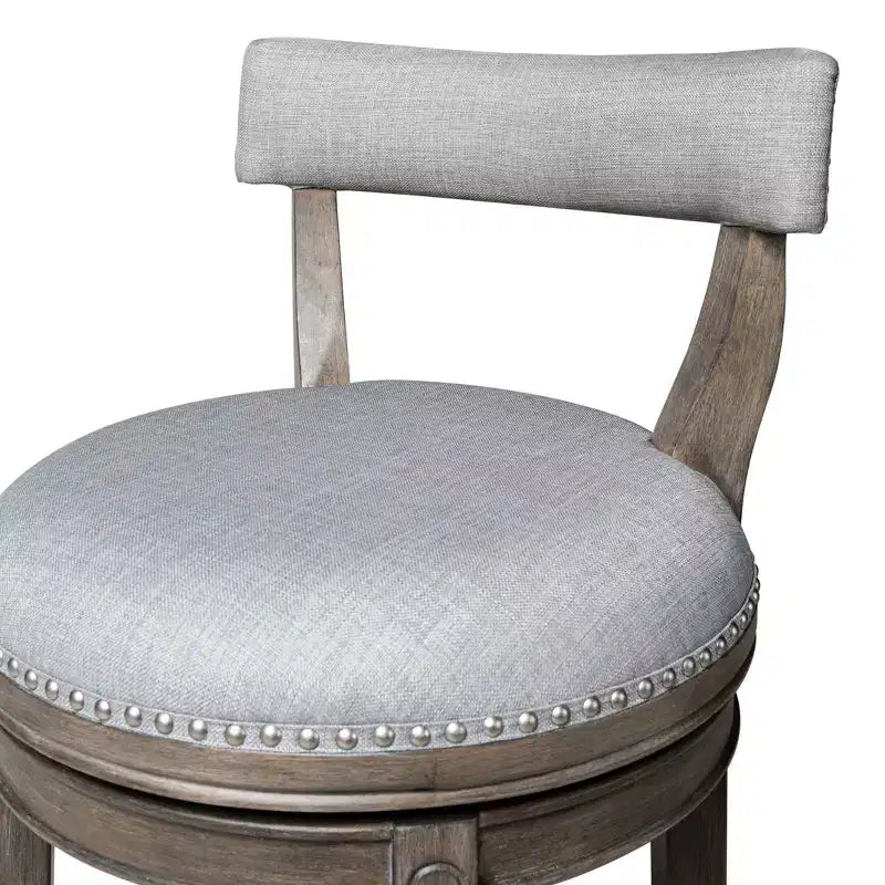 Tabouret de bar pivotant Alexander avec revêtement en tissu 31
