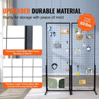 Tour de panneaux grillagés 2' x 5.6', 2 packs de présentoirs grillagés avec base en T, double face