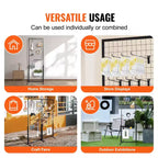 Tour de panneaux grillagés 2' x 5.6', 2 packs de présentoirs grillagés avec base en T, double face