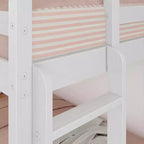 Lit superposé pour enfants, 2 places, en bois composite