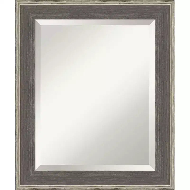 Amanti Art Cottage Beveled Wood Framed Bathroom Vanity Wall Mirror