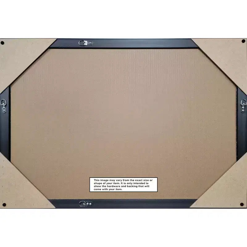 Miroir mural de salle de bain encadré en bois biseauté Cottage