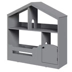 Étagère à Livres 2 Niveaux pour Enfants et Organiseur de Jouets avec Lumière à Détecteur de Mouvement, Meuble de Rangement en Bois pour Salles de Jeux, Salles de Classe et Chambres d'Enfants