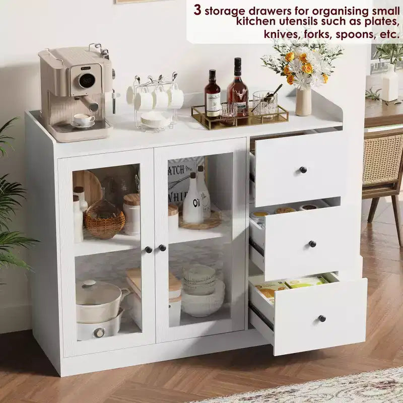 Buffets, Commodes d'appoint avec portes vitrées, Buffets de cuisine, Meubles bas de bar en bois