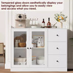 Buffets, Commodes d'appoint avec portes vitrées, Buffets de cuisine, Meubles bas de bar en bois
