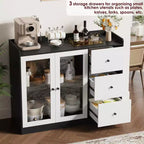 Buffets, Commodes d'appoint avec portes vitrées, Buffets de cuisine, Meubles bas de bar en bois
