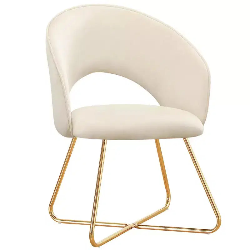 Fauteuil de coiffeuse en faux velours, Chaise d'appoint moderne pour coiffeuse, Tabouret de maquillage rembourré pour chambre à coucher, salon, dressing
