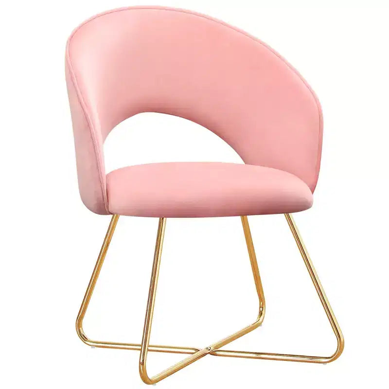 Fauteuil de coiffeuse en faux velours, Chaise d'appoint moderne pour coiffeuse, Tabouret de maquillage rembourré pour chambre à coucher, salon, dressing