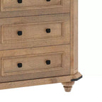 Table de chevet à 3 tiroirs Petite commode pour chambre Marron rustique