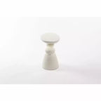Table d'appoint décorative élégante, table d'appoint en fibre de verre avec piédestal, table de canapé décorative pour salon, chambre à coucher, chambre d'amis