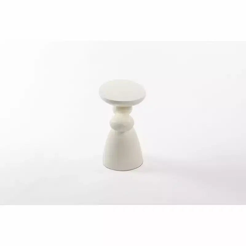 Table d'appoint décorative élégante, table d'appoint en fibre de verre avec piédestal, table de canapé décorative pour salon, chambre à coucher, chambre d'amis