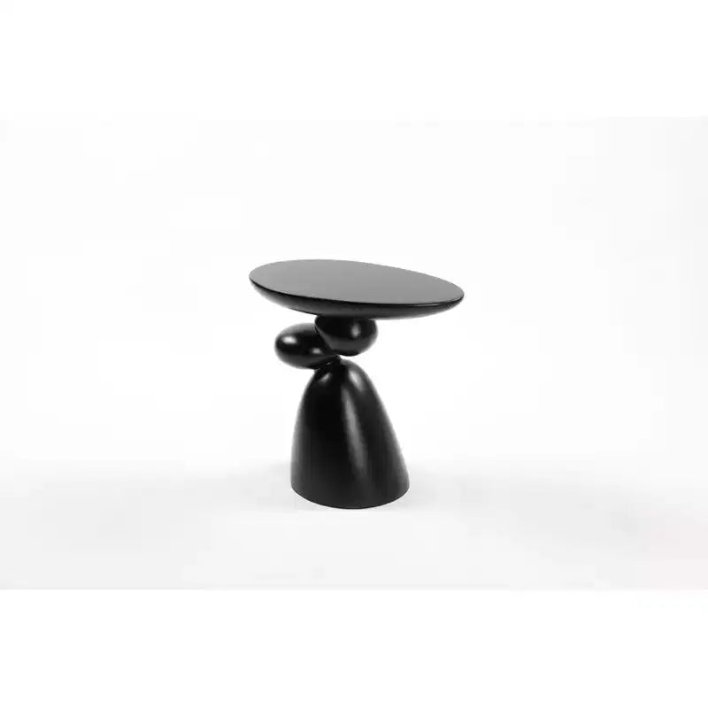Table d'appoint décorative élégante, table d'appoint en fibre de verre avec piédestal, table de canapé décorative pour salon, chambre à coucher, chambre d'amis