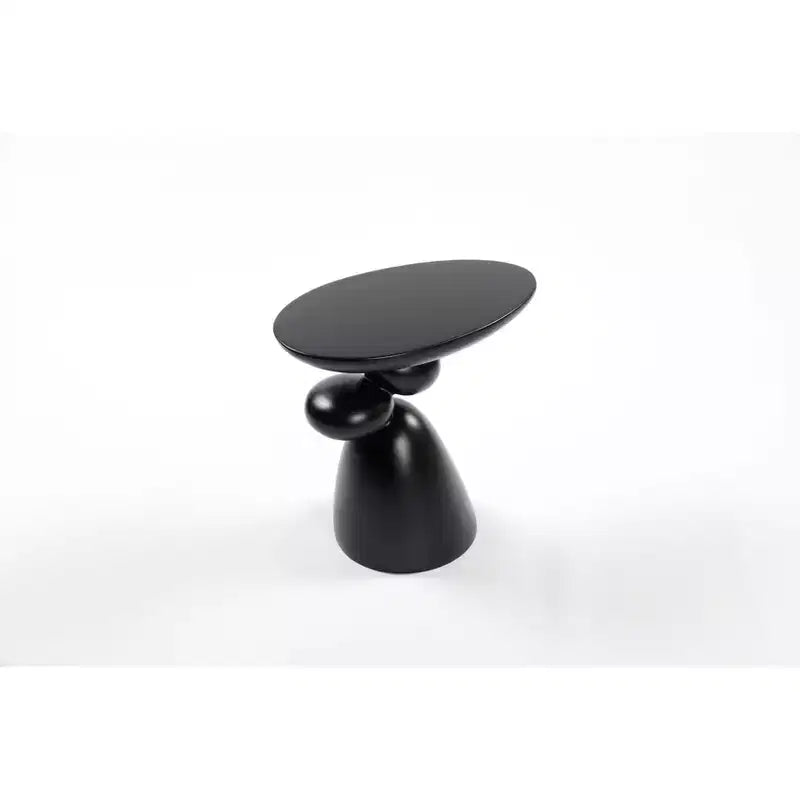 Table d'appoint décorative élégante, table d'appoint en fibre de verre avec piédestal, table de canapé décorative pour salon, chambre à coucher, chambre d'amis