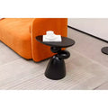 Table d'appoint décorative élégante, table d'appoint en fibre de verre avec piédestal, table de canapé décorative pour salon, chambre à coucher, chambre d'amis