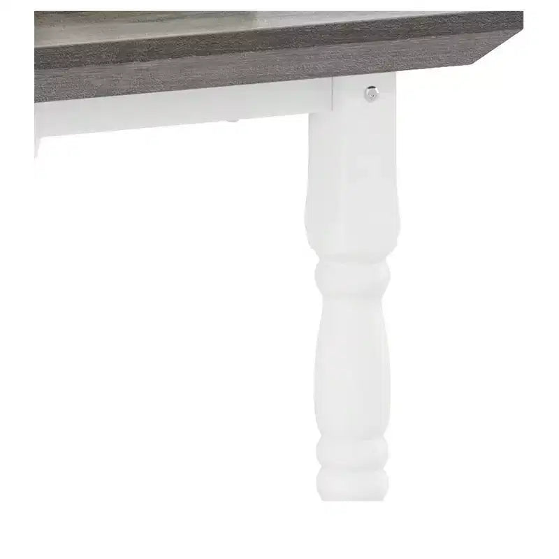 Table d'appoint carrée rétro en bois avec 2 étagères ouvertes pour chambre à coucher, salon, organisateur de rangement, blanc