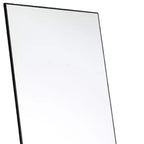 Miroir pleine longueur encadré 63 en métal noir, sur pied et mural