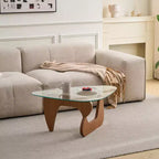 Table basse de salon rustique moderne, table basse en bois marron pour le salon