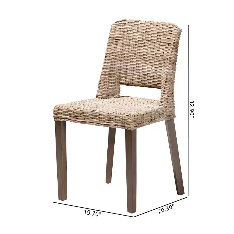 Chaise de salle à manger Magy marron