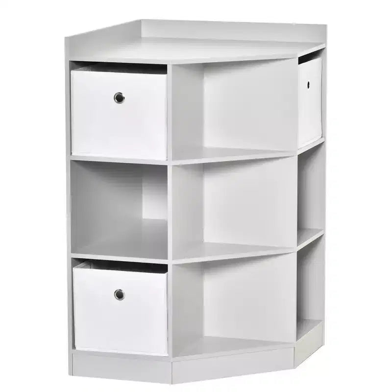 Meuble de rangement d'angle autonome pour enfants en bois, avec tiroirs, pour jouets, vêtements, livres, commode, bibliothèque, étagère de présentation, armoire de chambre à coucher avec quincaillerie anti-basculement