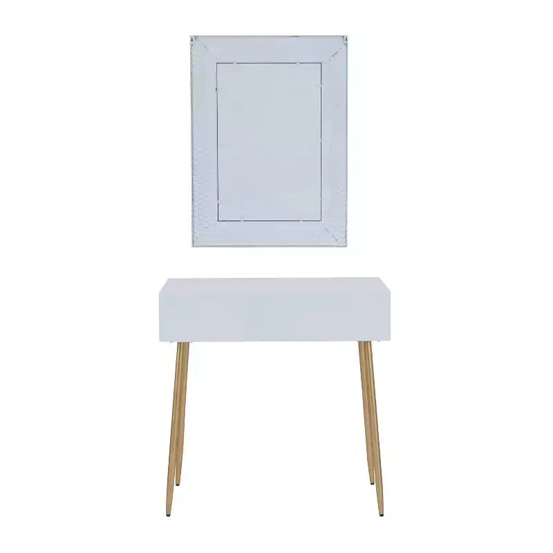 Consoles contemporaines en bois avec miroir