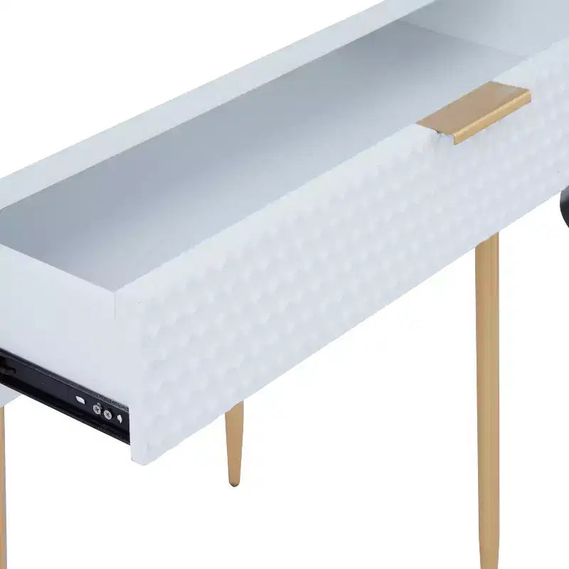 Consoles contemporaines en bois avec miroir