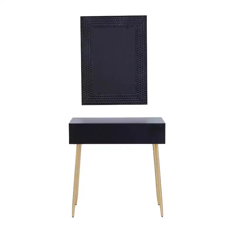 Consoles contemporaines en bois avec miroir