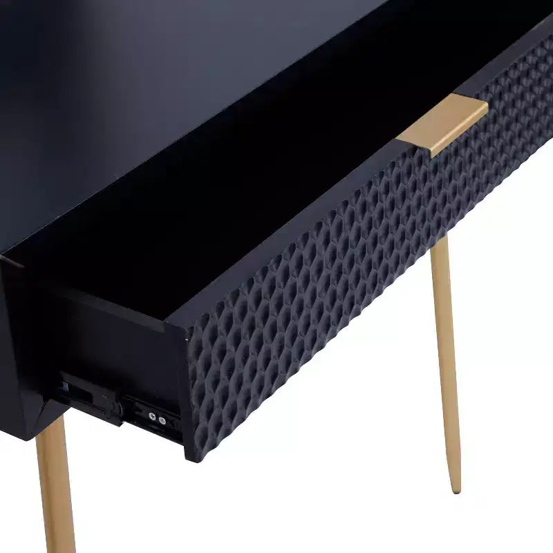Consoles contemporaines en bois avec miroir