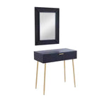 Consoles contemporaines en bois avec miroir