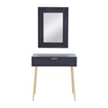 Set of 2 Contemporary Wood Console Tables with Mirror - Olivia & May